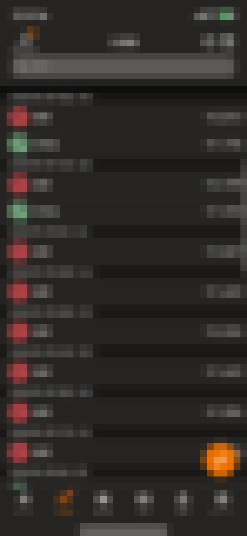 マネーフォワードMEの入出金履歴画面